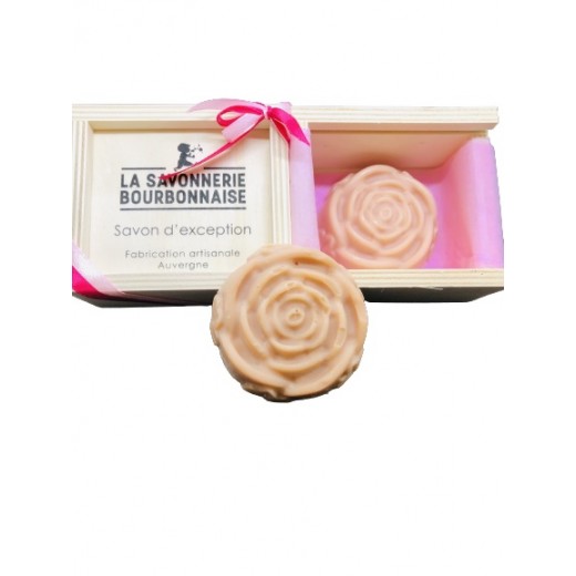 Coffret rose - savon à la rose de Damas